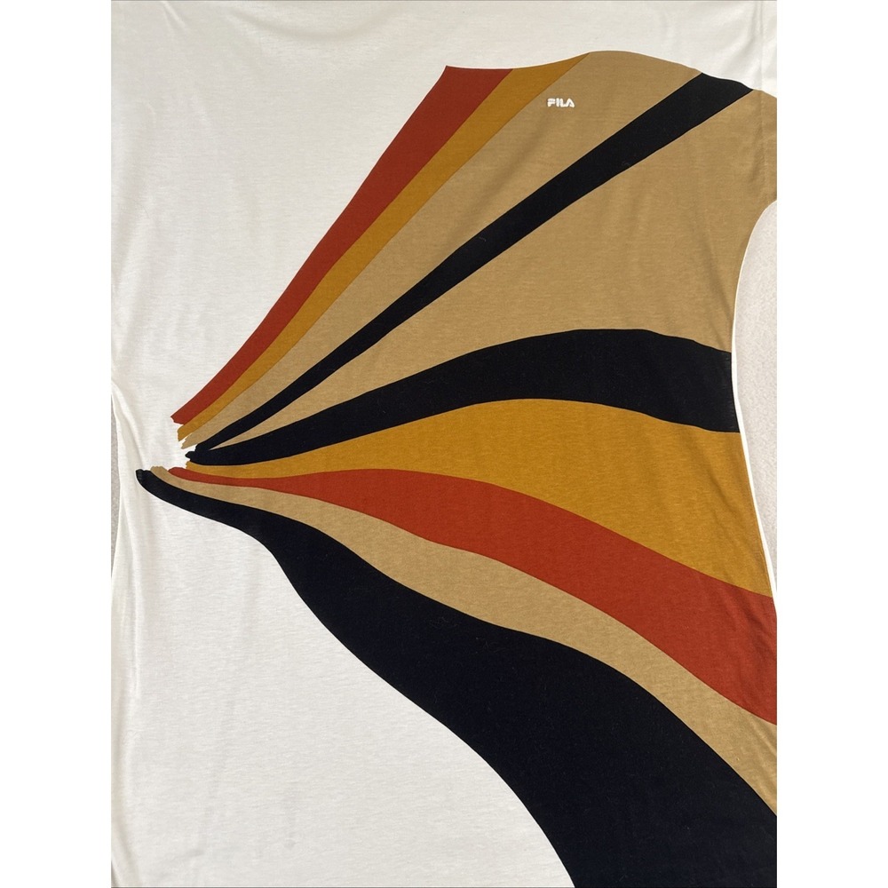 Vintage Retro Single Stitch T Shirt Woman's FILA Italy 1980s ? Swim Cover Dress - Picture 4 of 16